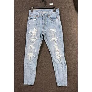 Levi's 512 Distressed Jeans Mens Size 29x30 Blue Medium Wash Mid Rise